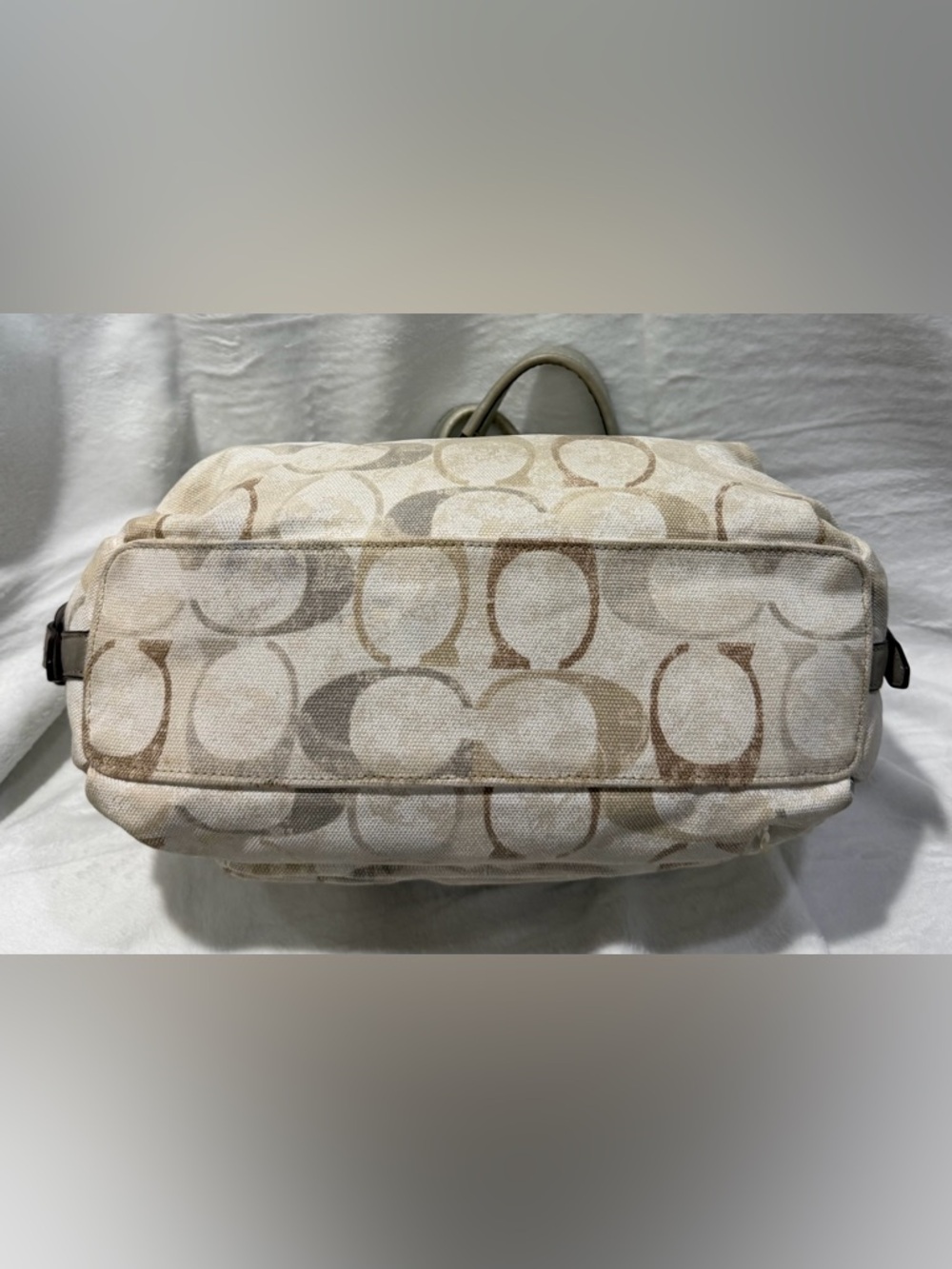 Coach Kristin Signature Dome Sequin Satchel Shoulder Bag #19338 - Picture 5 of 10